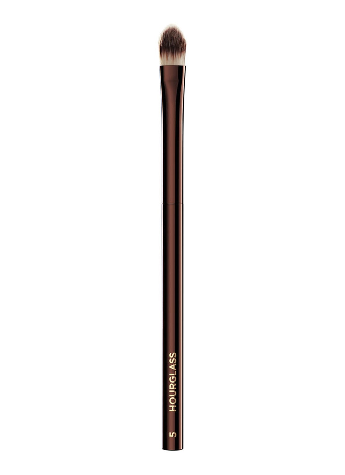 Hourglass Nº 5 Concealer Brush - concealer kwast - voorkant donkerbruin