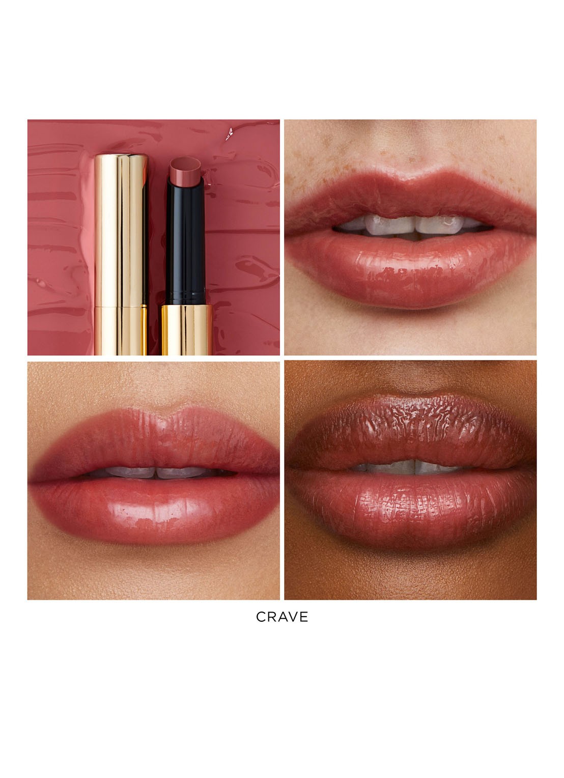Hourglass Phantom Volumizing Glossy Balm - getinte lipbalsem - detail 4 140 crave
