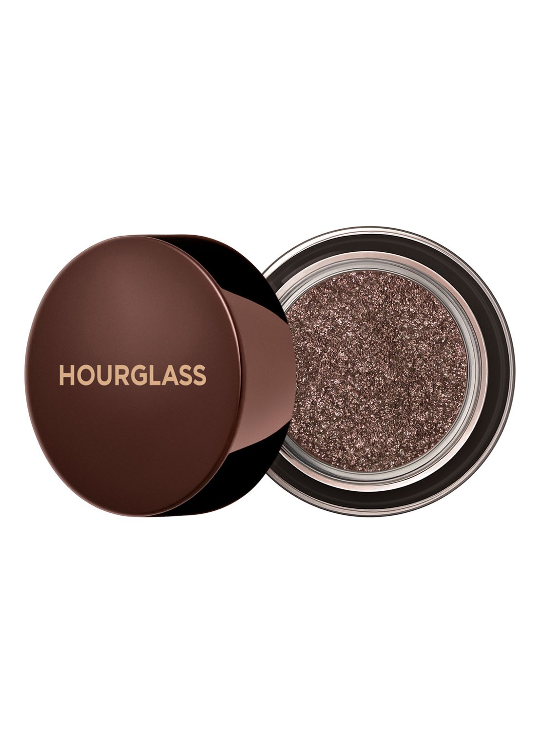 Hourglass SCATTERED LIGHT™ Glitter Eyeshadow - crème oogschaduw - voorkant smoke