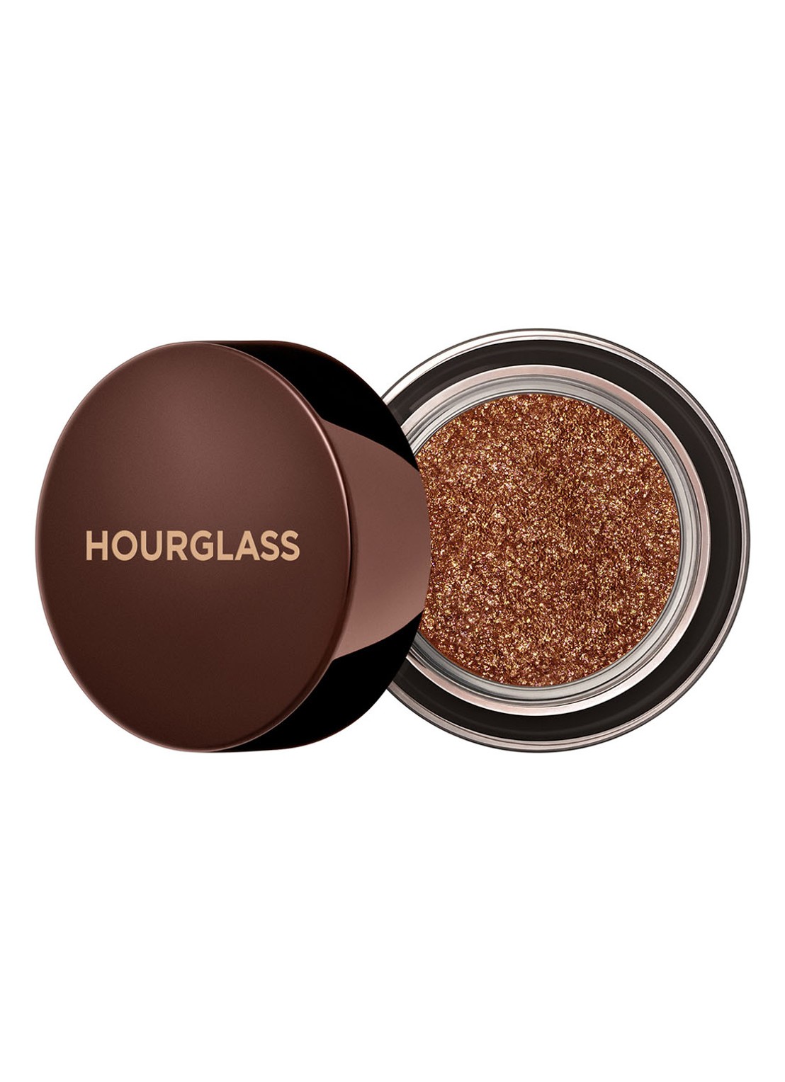 Hourglass SCATTERED LIGHT™ Glitter Eyeshadow - crème oogschaduw - voorkant burnish