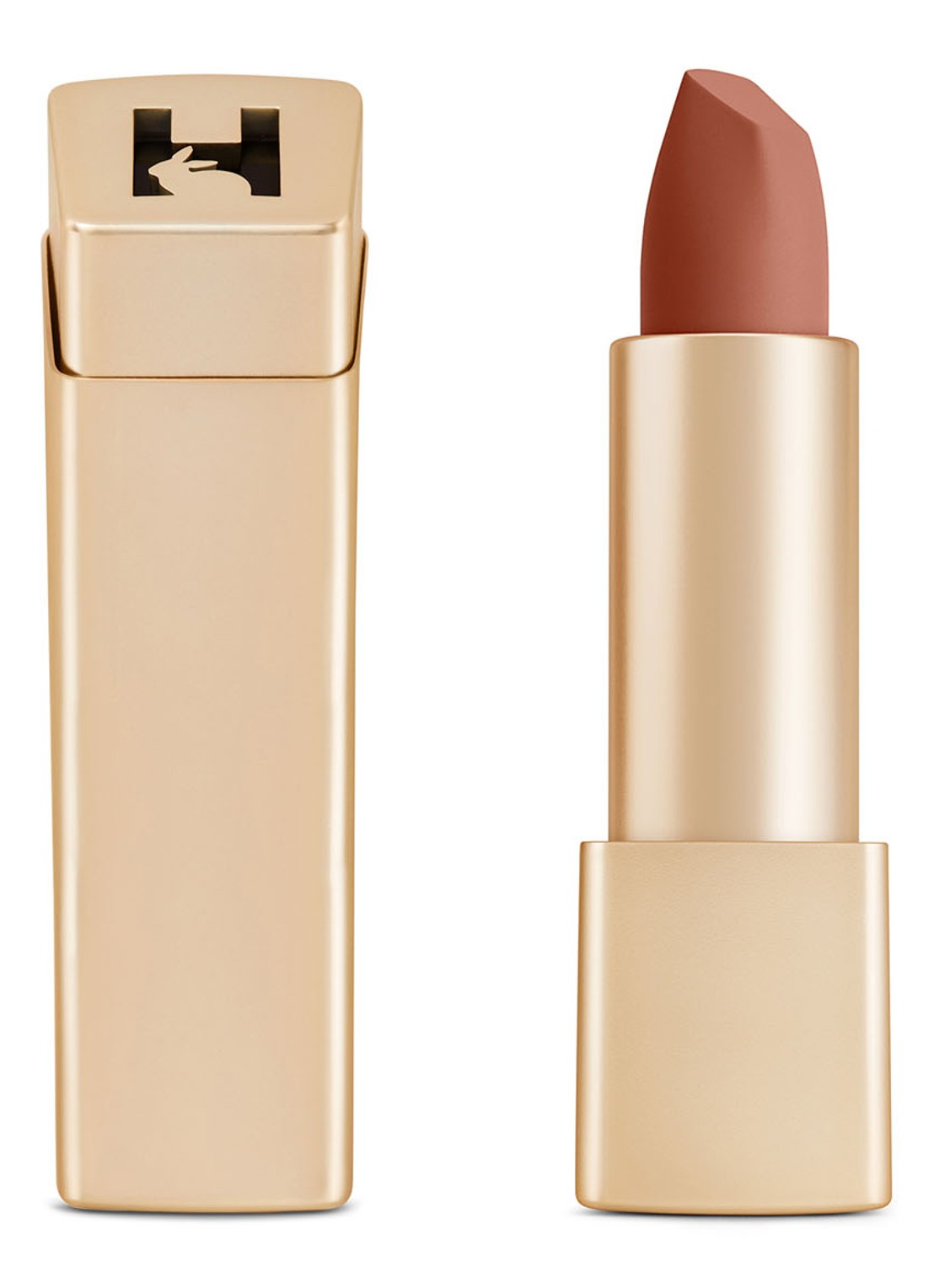 Hourglass Unlocked Soft Matte Lipstick - lipstick - voorkant 348 peony