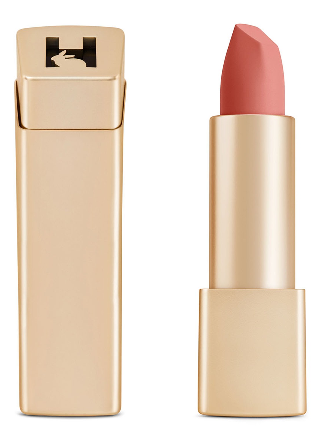 Hourglass Unlocked Soft Matte Lipstick - lipstick - voorkant 346 poppy