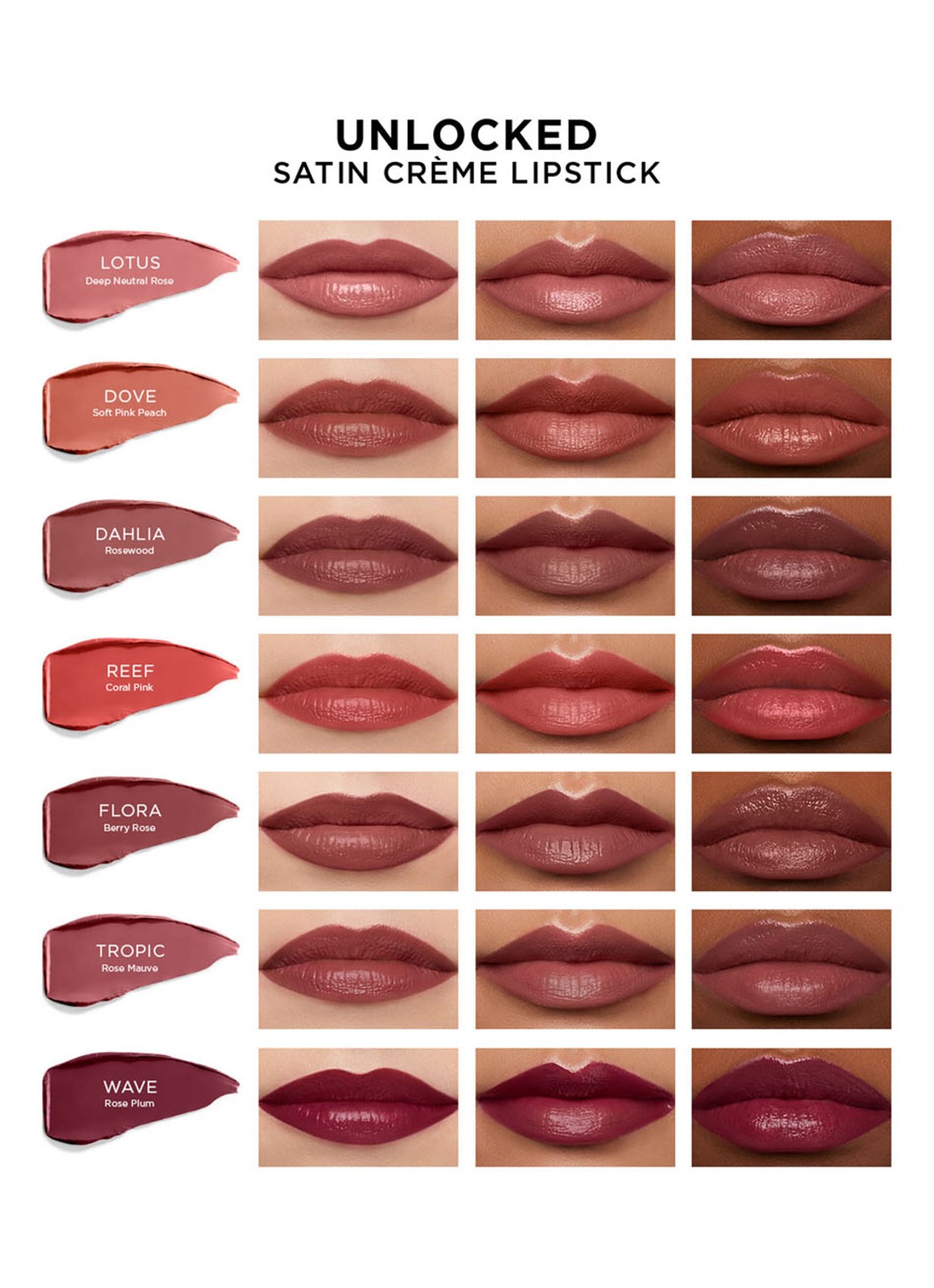 Hourglass Unlocked™ Satin Crème - lipstick - detail 4 334 wave