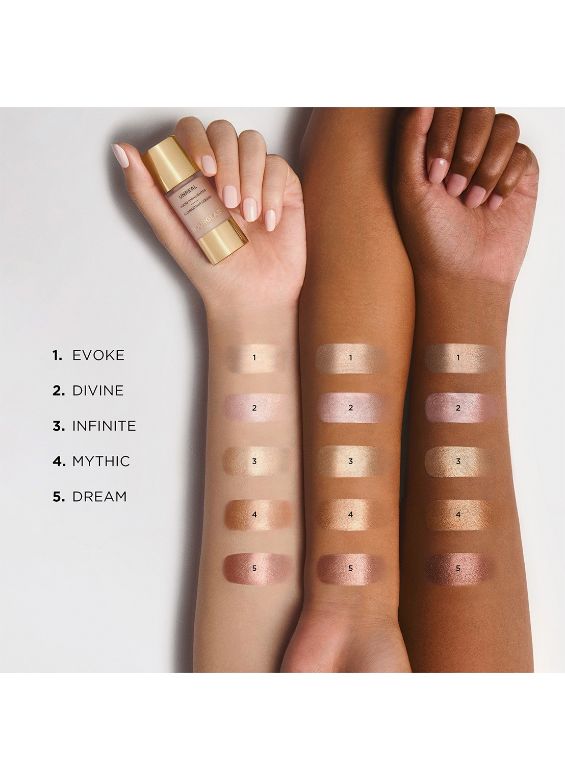 Hourglass Unreal Liquid Highlighter  - detail 4 divine