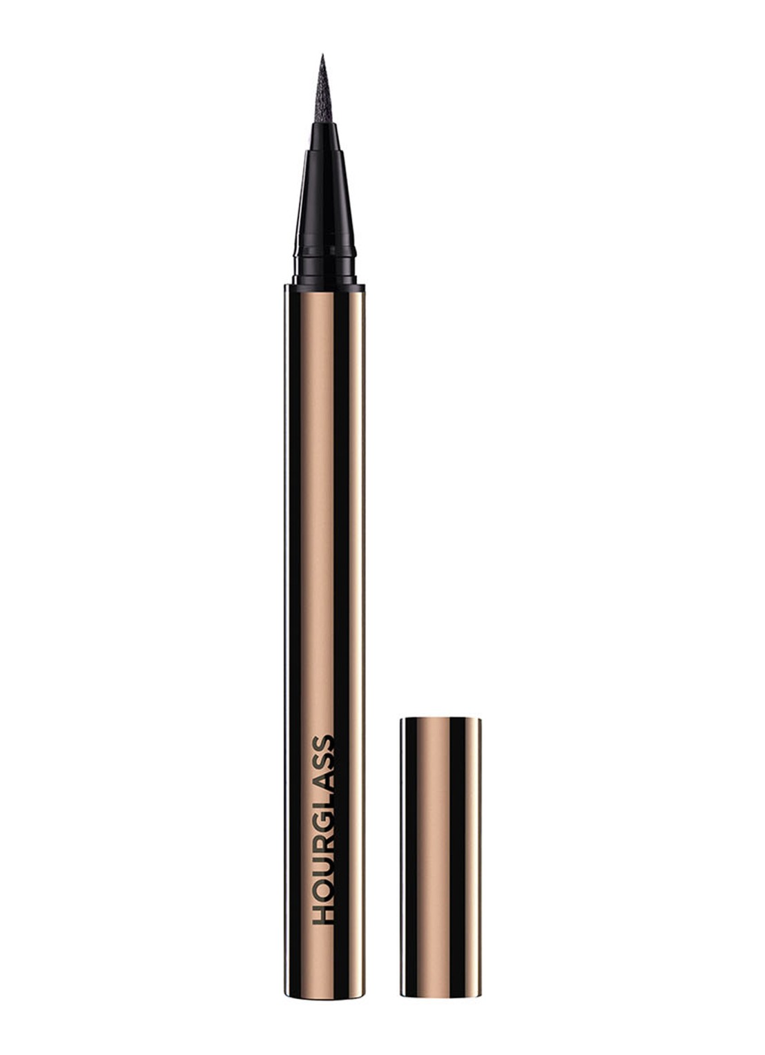 Hourglass VOYEUR™ Waterproof Liquid Liner - waterproof vloeibare eyeliner - voorkant 2 ultra black
