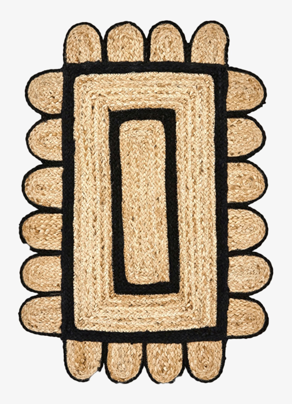 House Doctor Denta deurmat 60 x 90 cm - voorkant zwart