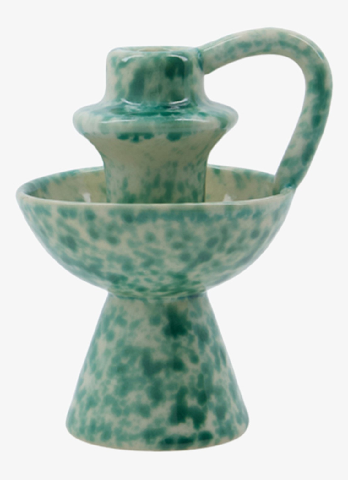 House Doctor Diva kandelaar 14 cm - voorkant 3 groen