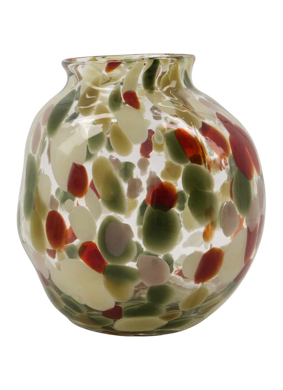 House Doctor Dot vaas 23 cm - voorkant 3 lichtgroen