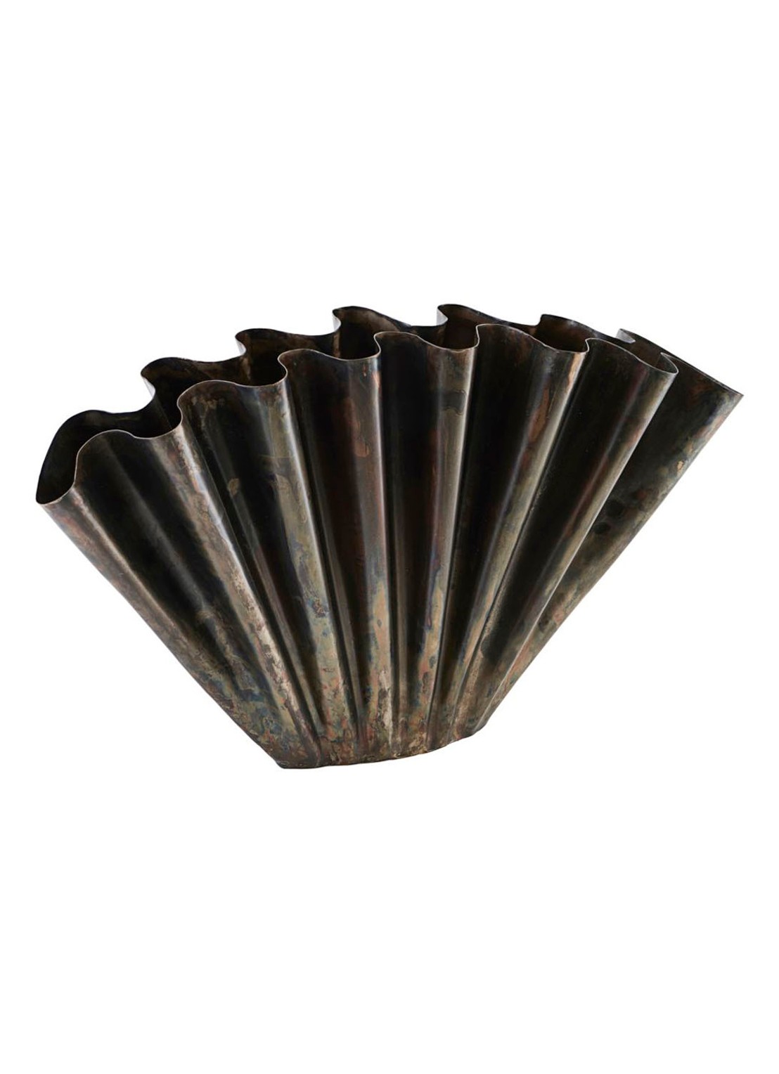 House Doctor Flood vaas 30 cm - voorkant bruin