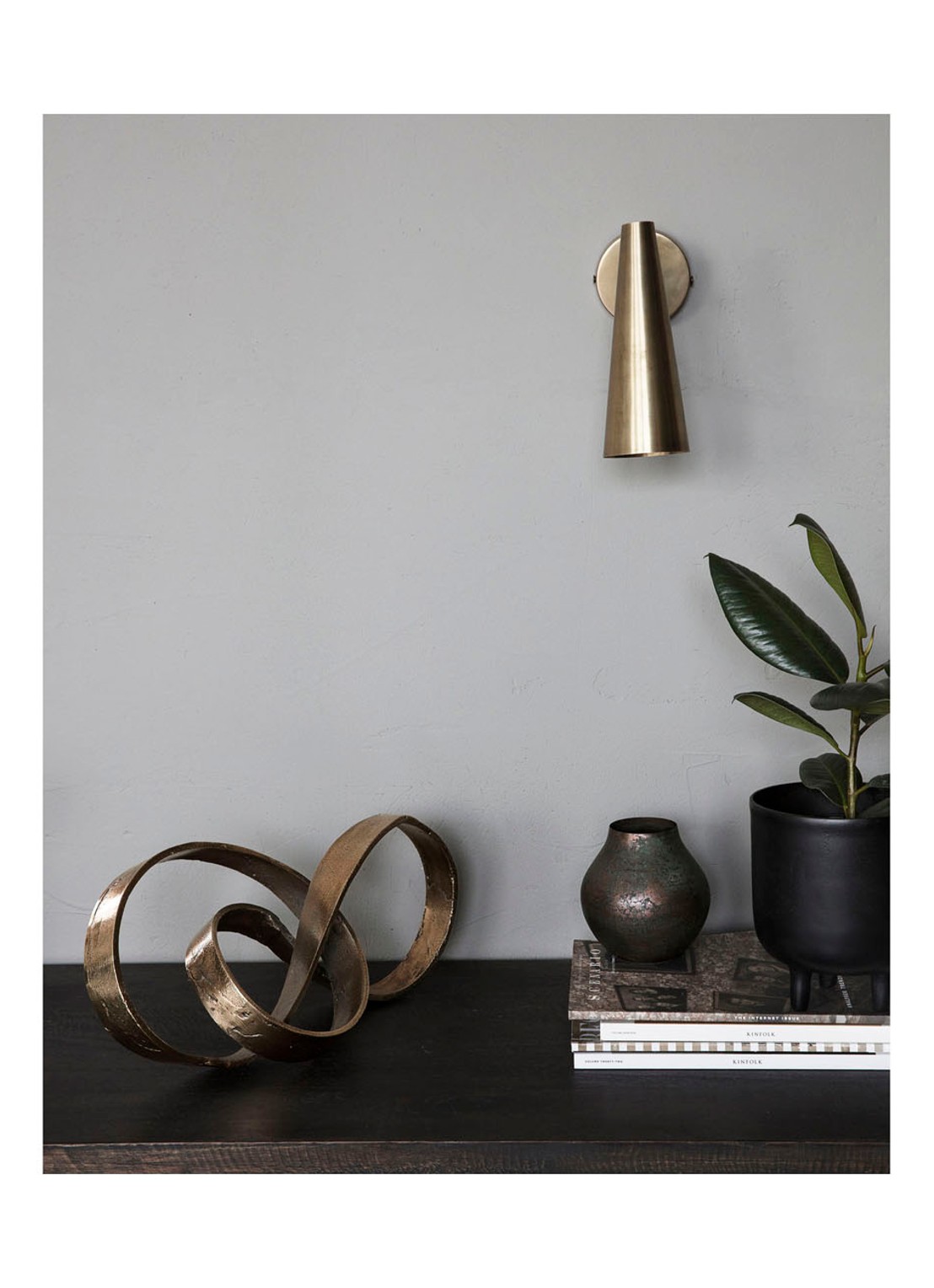 House Doctor Nauji object 40 cm - voorkant 3 goud