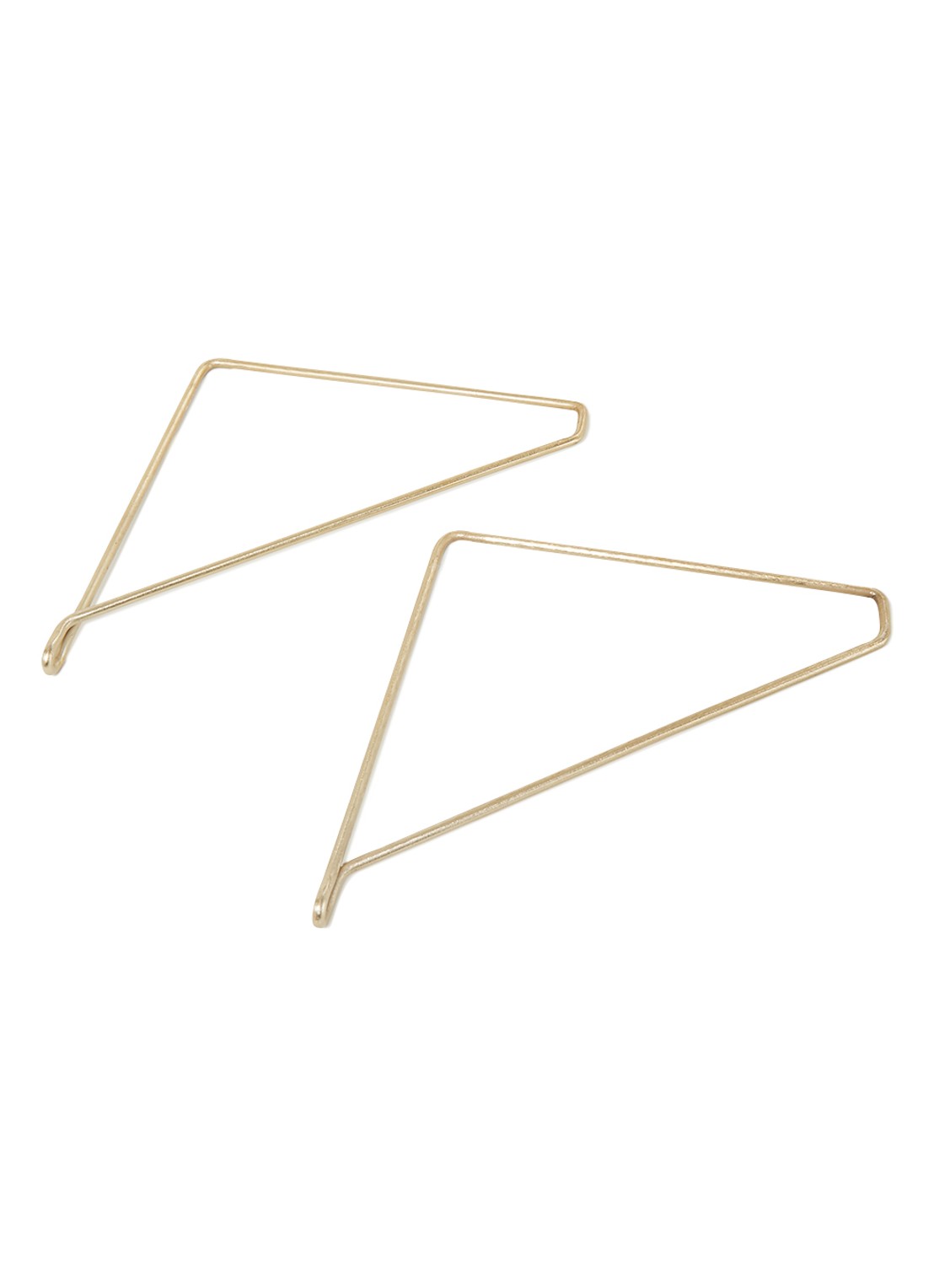 House Doctor Plankdragers 25,5 cm set van 2 - voorkant goud