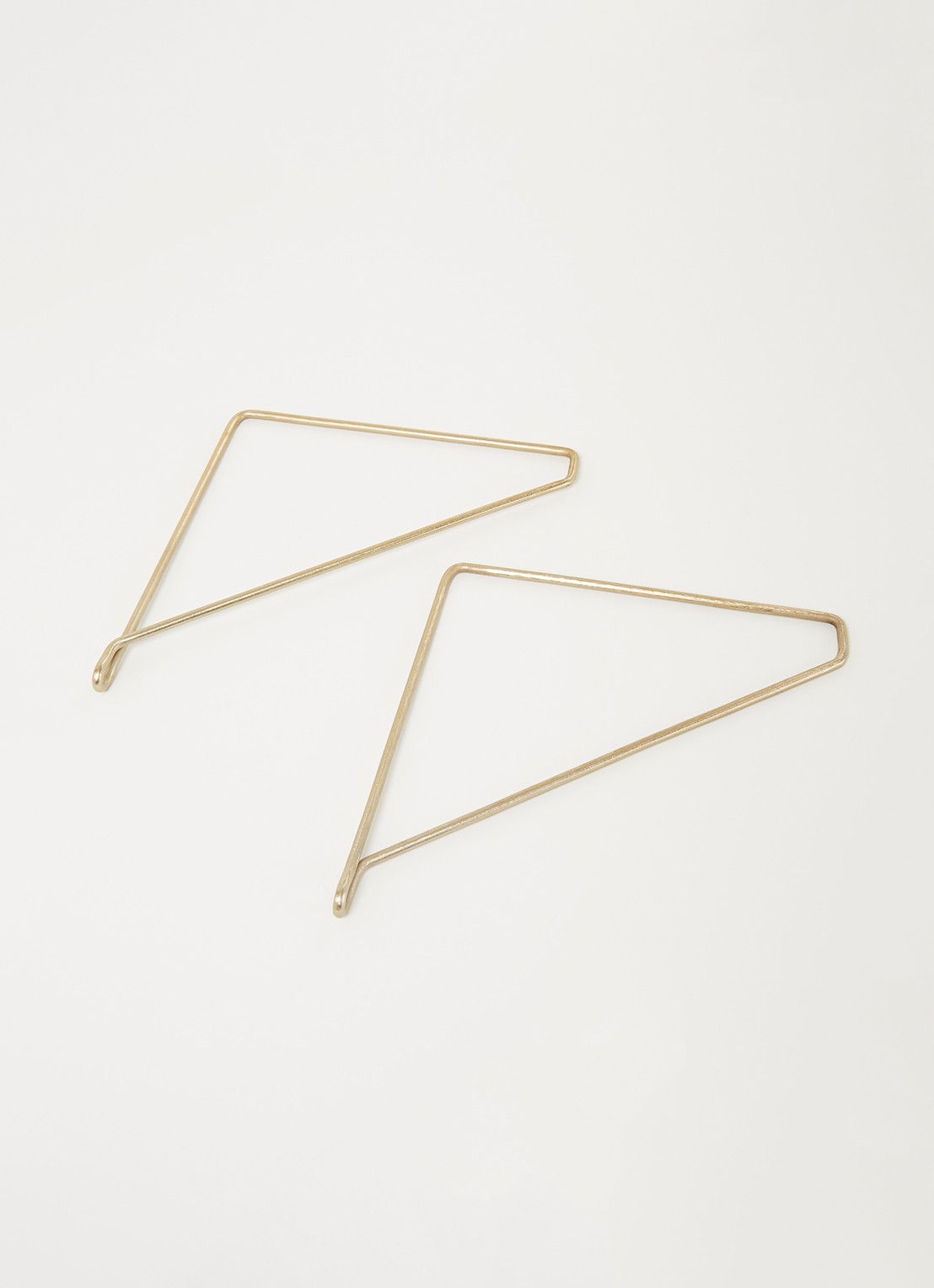 House Doctor Plankdragers 25,5 cm set van 2 - voorkant 2 goud