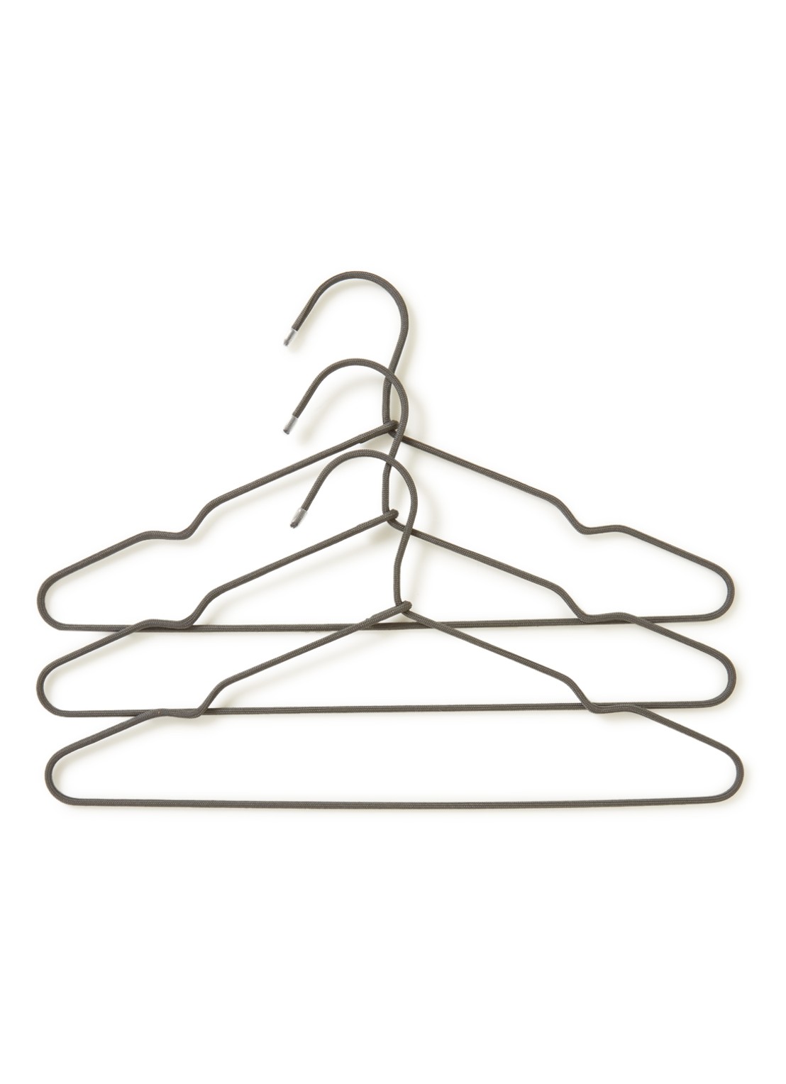 House Doctor Wire kledinghanger set van 3 - voorkant grijs