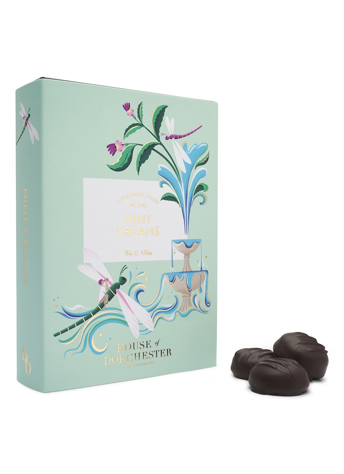 House of Dorchester Chocolate Mint bonbons 8 stuks - voorkant 2 undefined