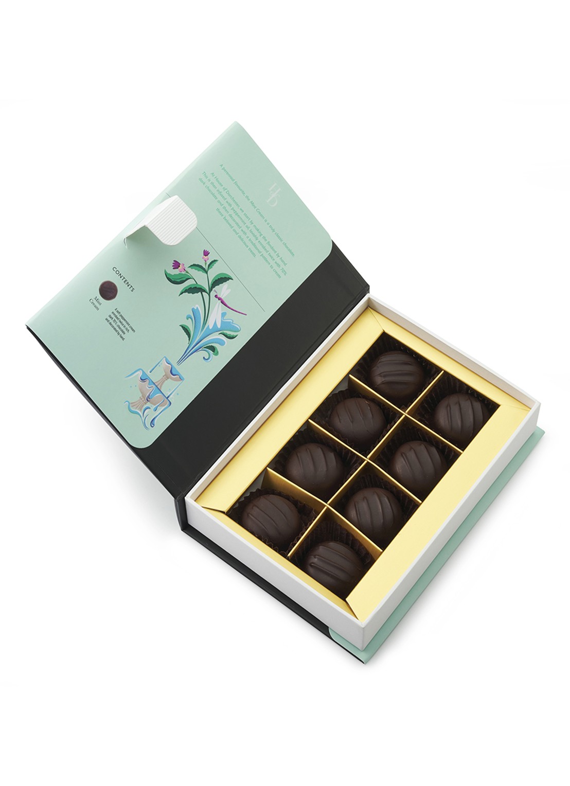 House of Dorchester Chocolate Mint bonbons 8 stuks - voorkant 3 undefined