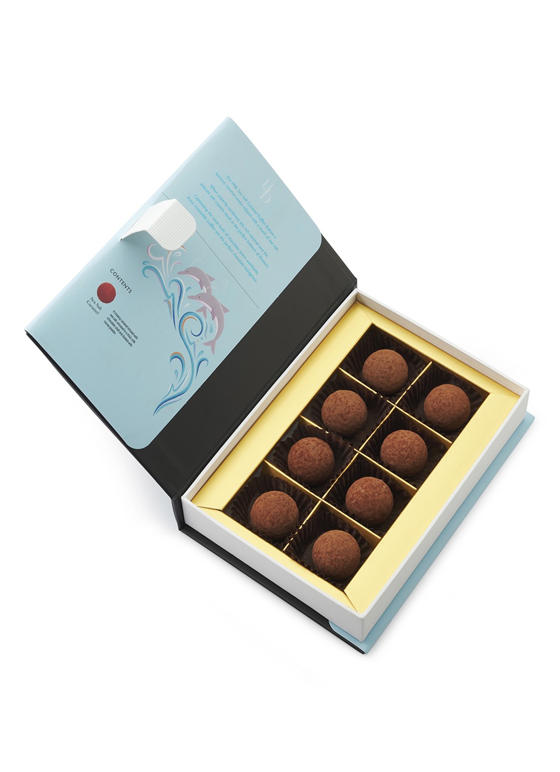 House of Dorchester Sea Salt Caramel truffels 8 stuks - voorkant 2 undefined