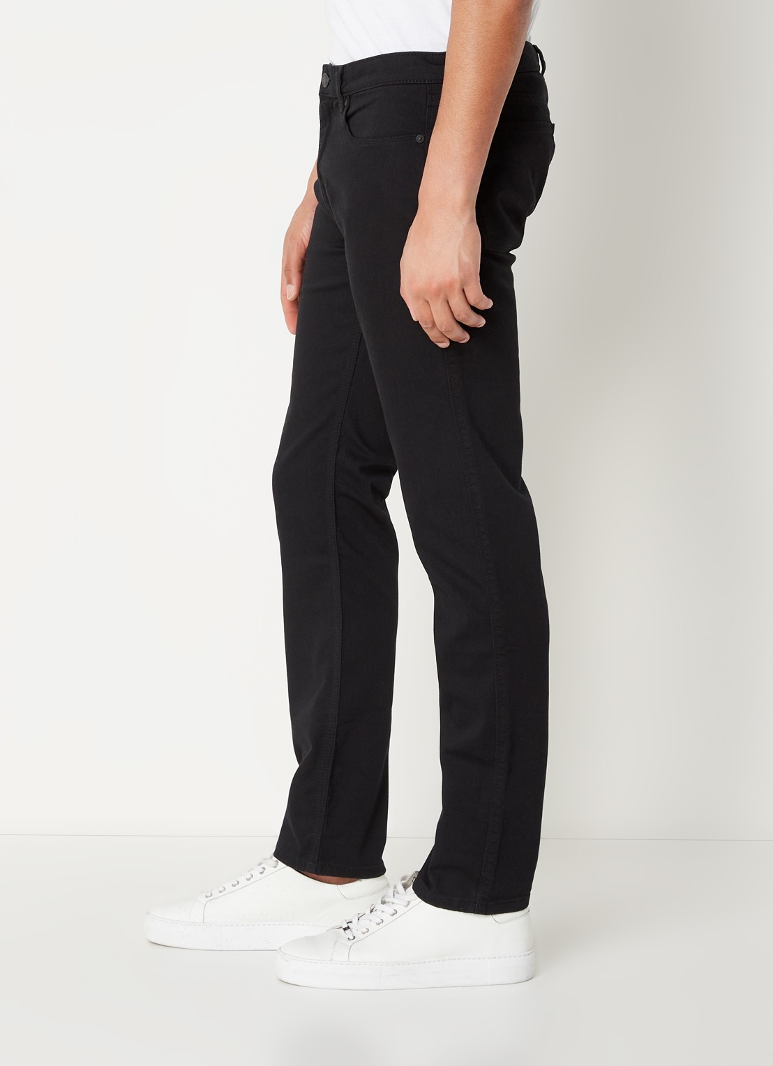 HUGO 708 Slim fit jeans met stretch  - detail 5 zwart