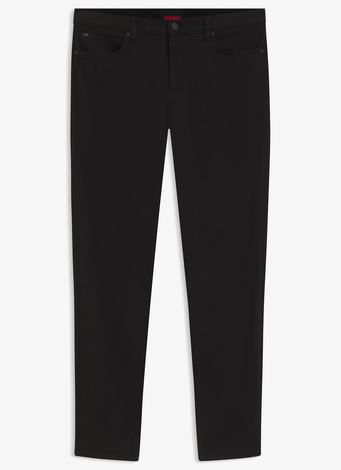 HUGO 734 extra slim fit jeans met gekleurde wassing - voorkant 5 zwart