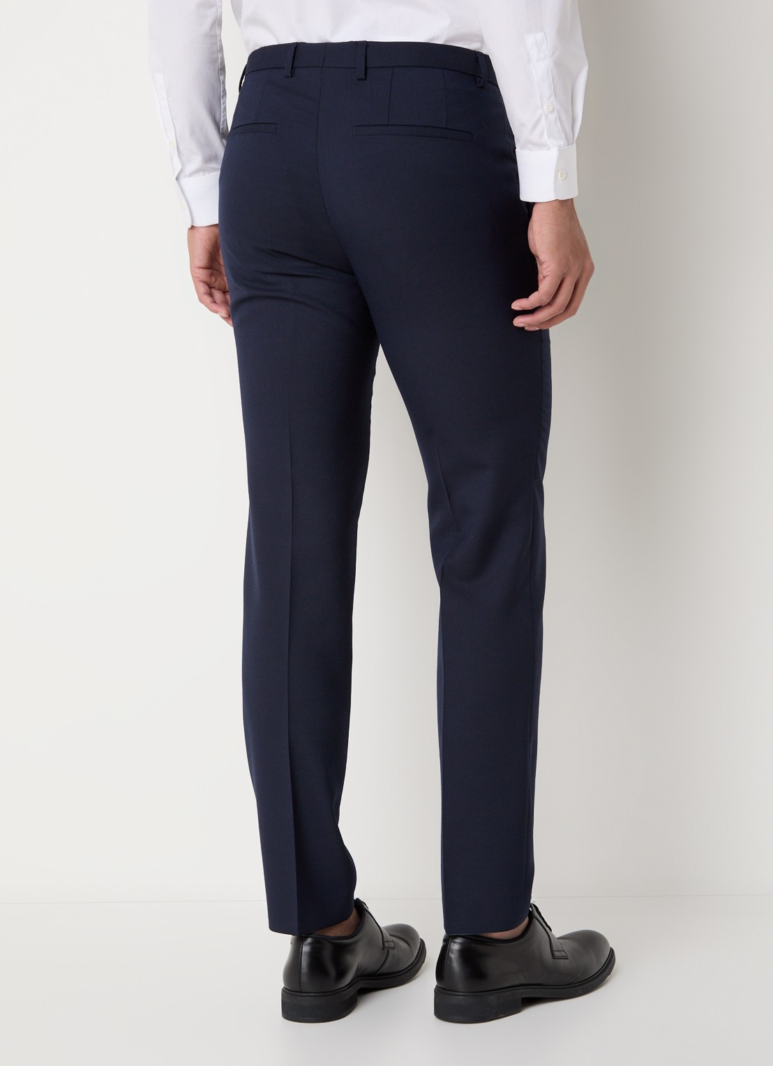 HUGO Arti/Hesten slim fit 3-delig pak in scheerwolblend - achterkant 2 donkerblauw