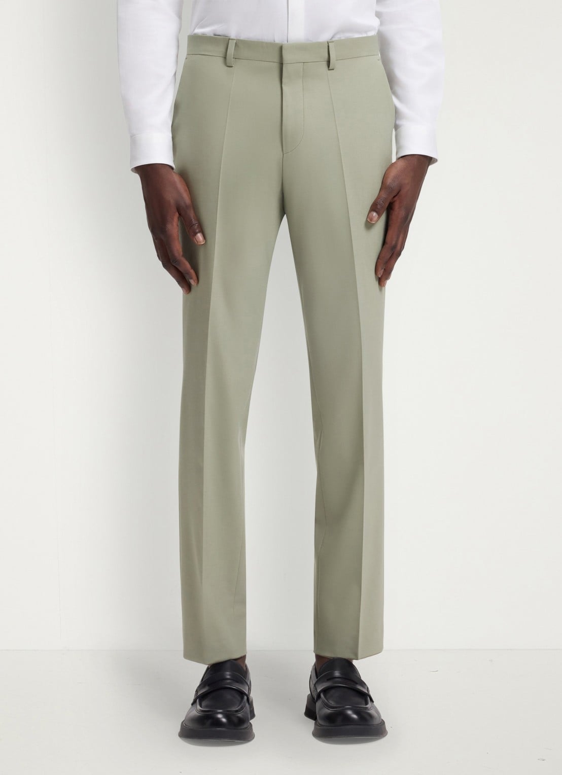 HUGO Arti-Hesten253X slim fit 2-delig pak in wolblend - detail 3 light/pastel green-337 / groen