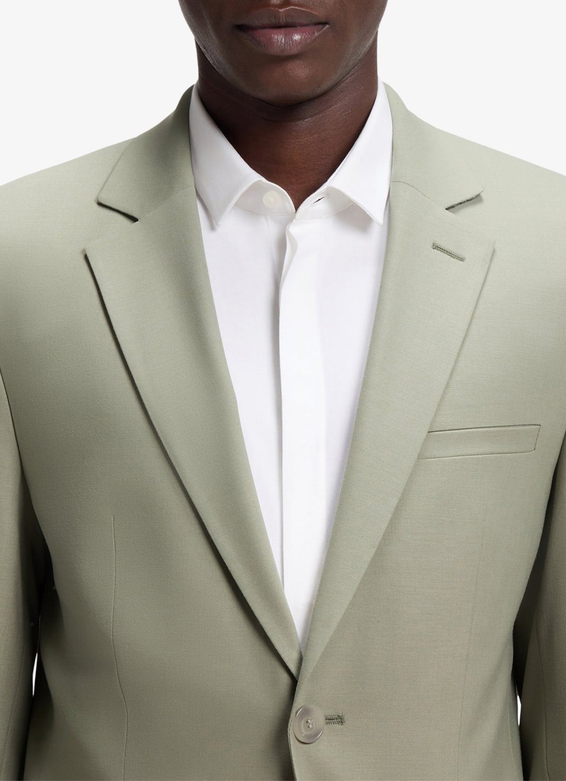 HUGO Arti-Hesten253X slim fit 2-delig pak in wolblend - detail 5 light/pastel green-337 / groen