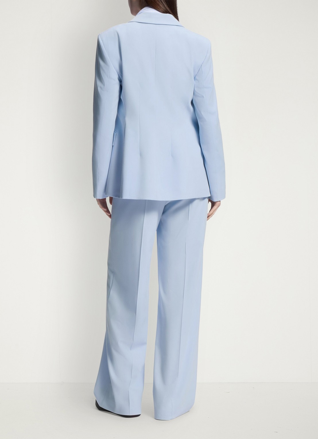 HUGO Asmalla regular fit blazer met klepzakken - achterkant 3 open blue-476 / blauw