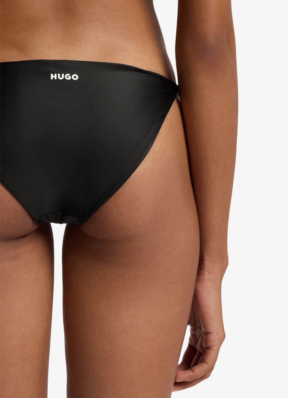 HUGO Bikinislip met logobandjes - detail 4 zwart