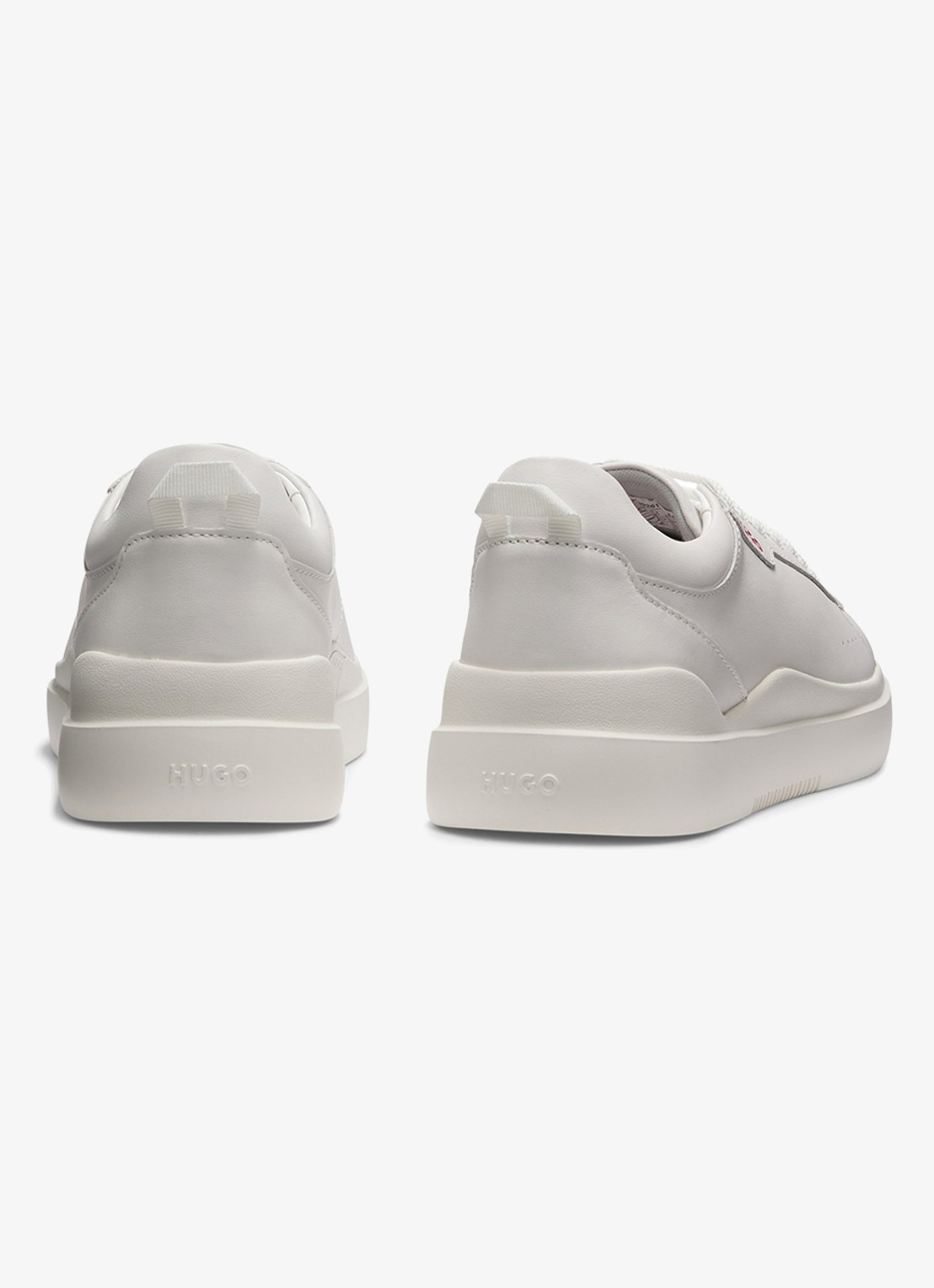HUGO Blake sneaker van leer  - achterkant 5 gebroken wit