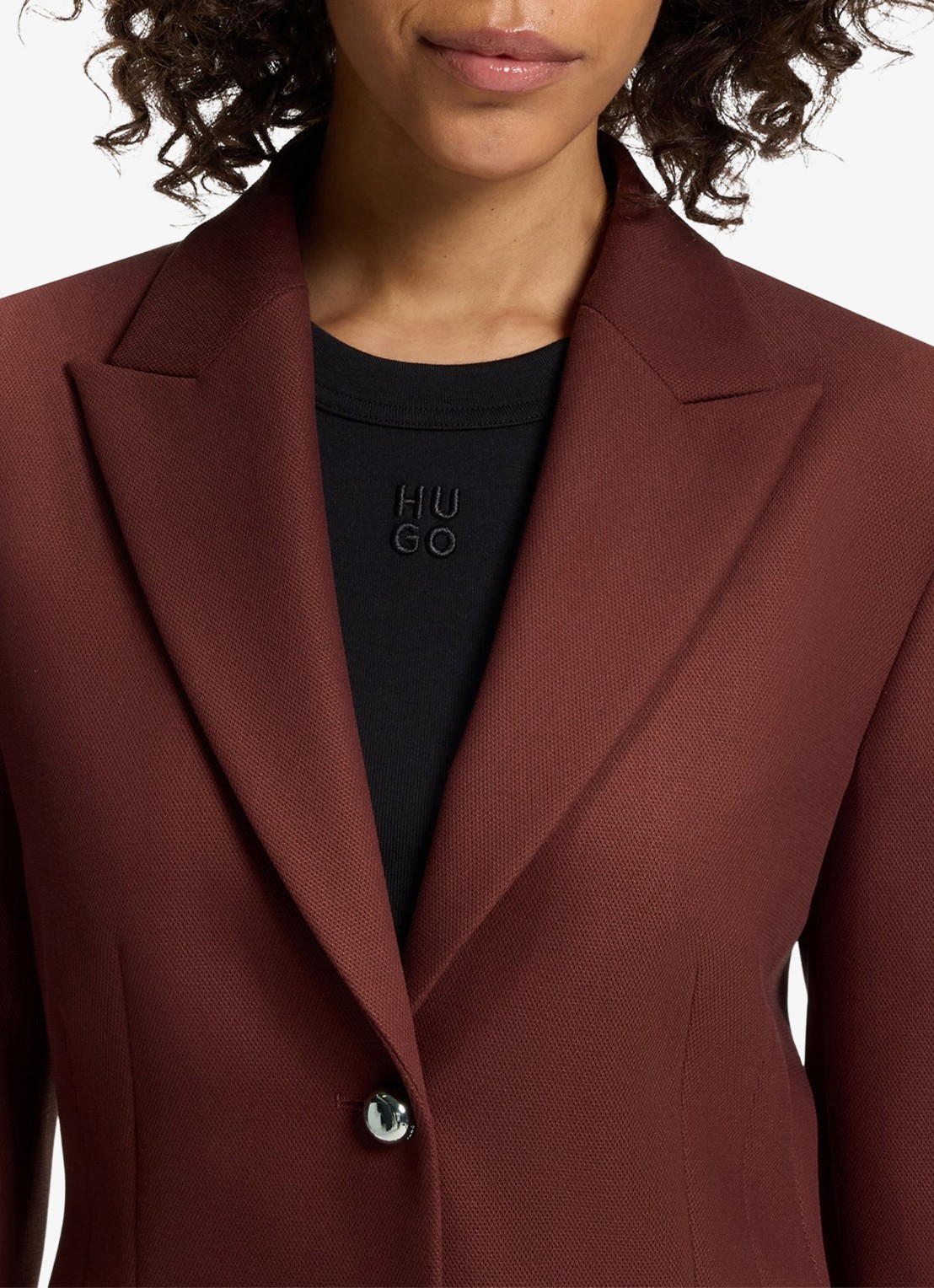 HUGO Blazer met klepzakken - detail 5 bruin