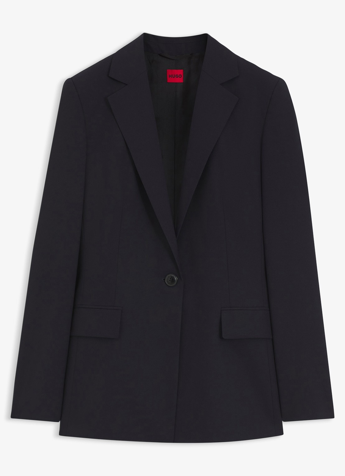 HUGO Blazer met klepzakken - voorkant 2 blauw