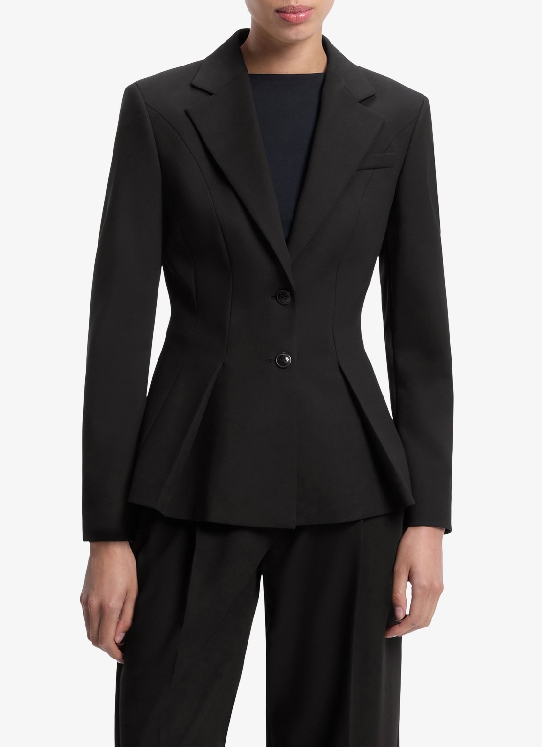 HUGO Blazer met peplum zoom  - detail 4 zwart