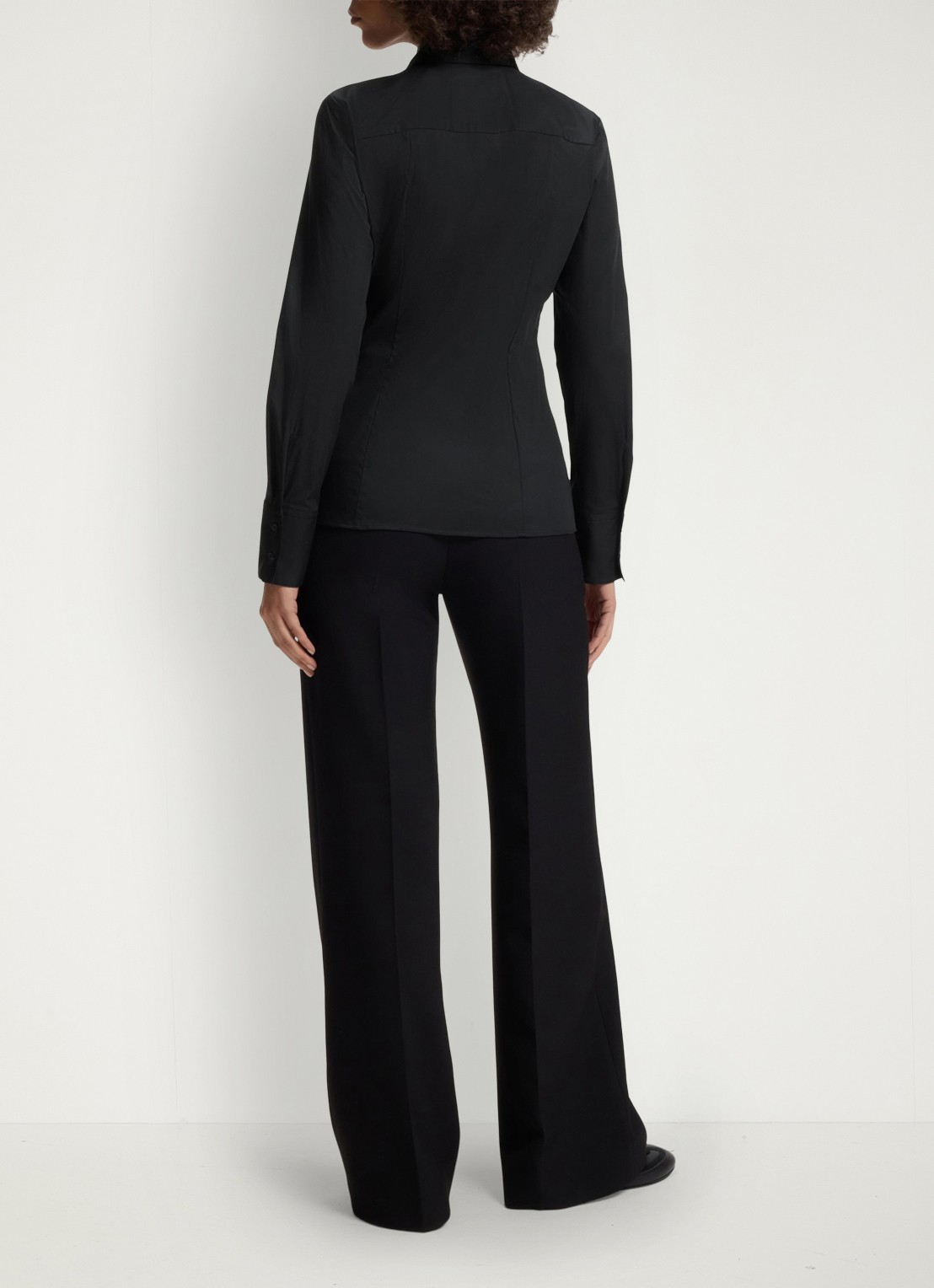 HUGO Blouse met kraag - achterkant zwart