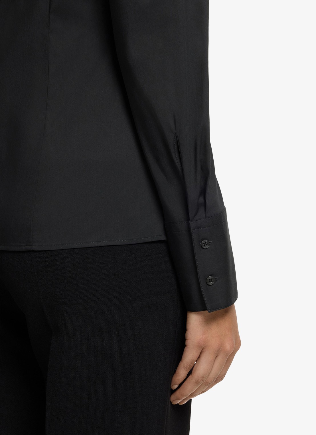 HUGO Blouse met kraag - detail 6 zwart