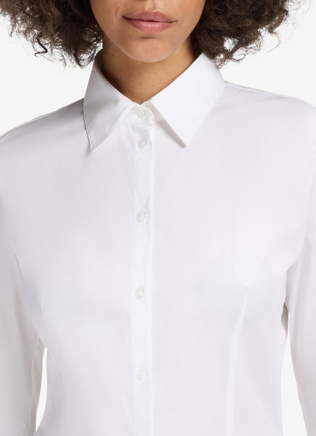 HUGO Blouse met kraag - detail 2 wit