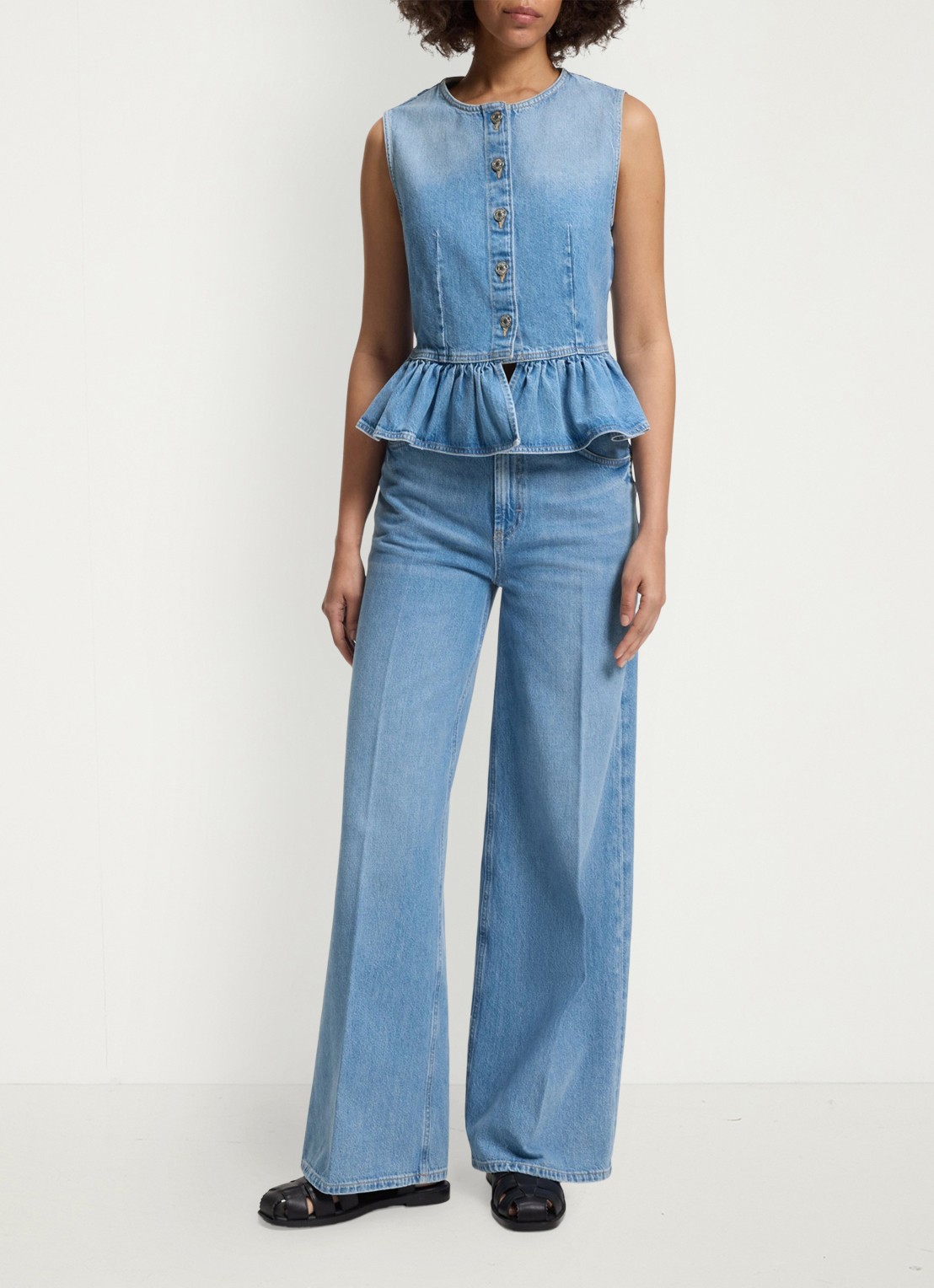 HUGO Blouse met peplum - voorkant 4 jeans