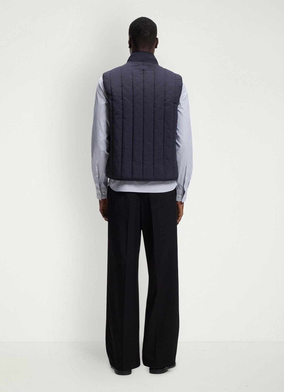 HUGO Bodywarmer met steekzakken - achterkant 6 blauw