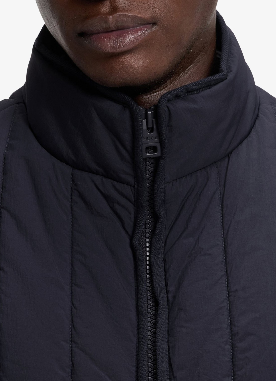 HUGO Bodywarmer met steekzakken - detail 4 blauw