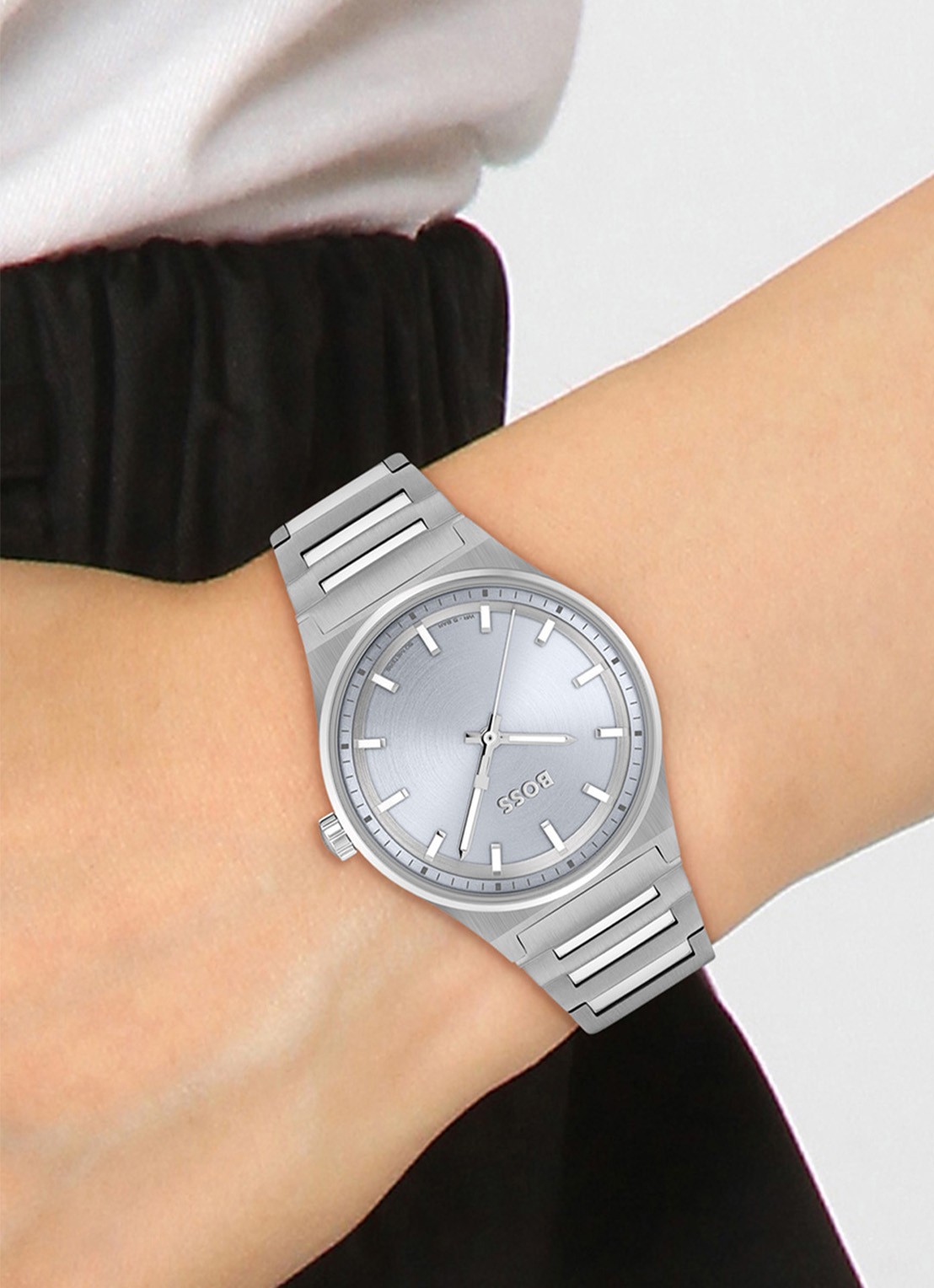 HUGO BOSS Candor horloge HB1502736 - voorkant 2 zilver