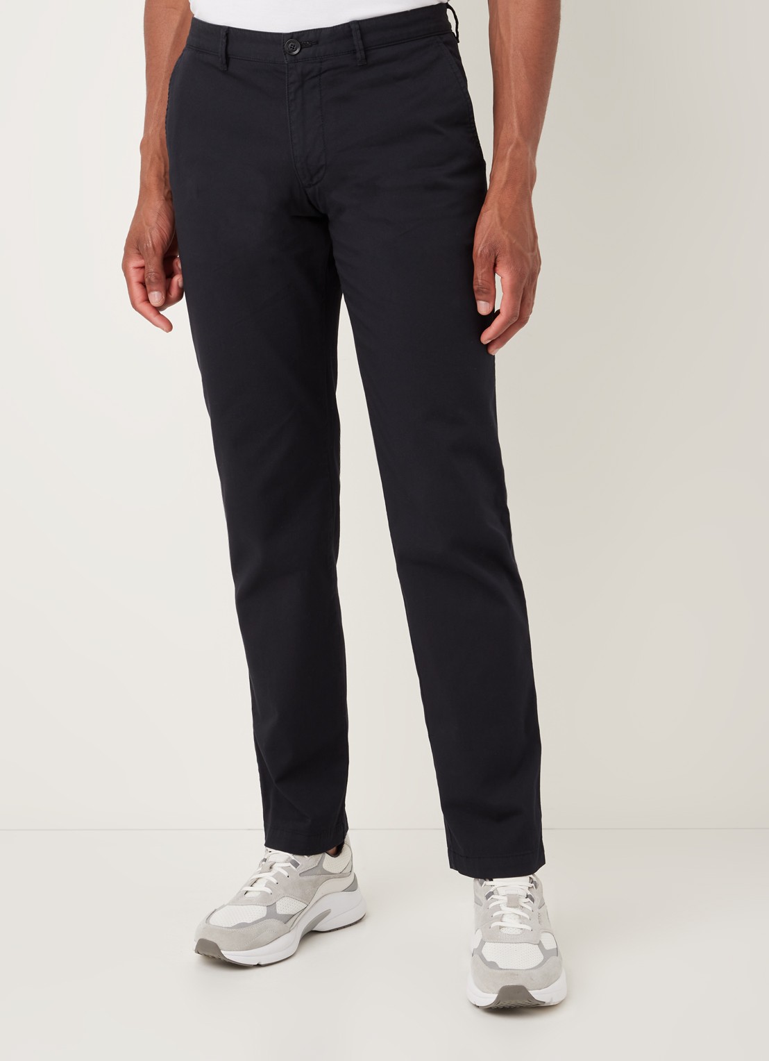 HUGO BOSS Crigan3-D Straight fit chino met stretch - detail 2 donkerblauw