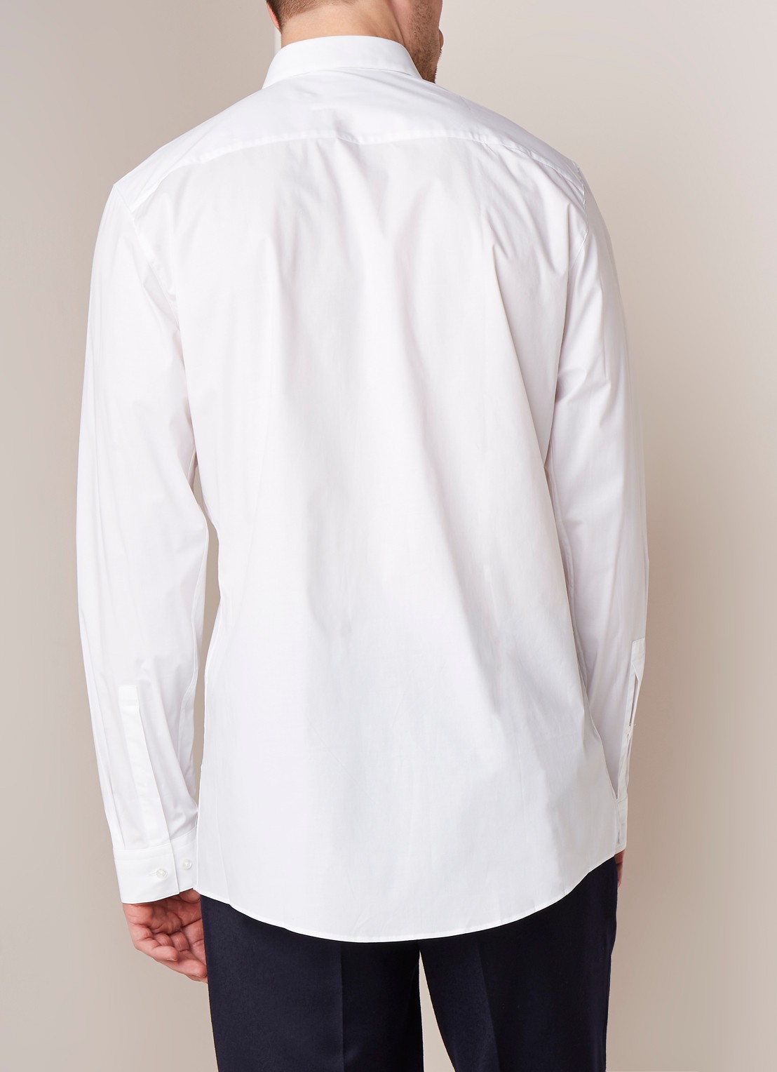 HUGO BOSS Erondo Extra slim fit overhemd met stretch - achterkant wit