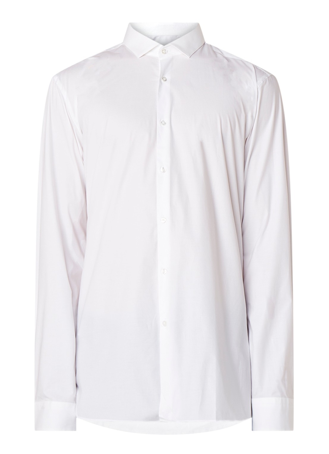 HUGO BOSS Erondo Extra slim fit overhemd met stretch - voorkant 3 wit