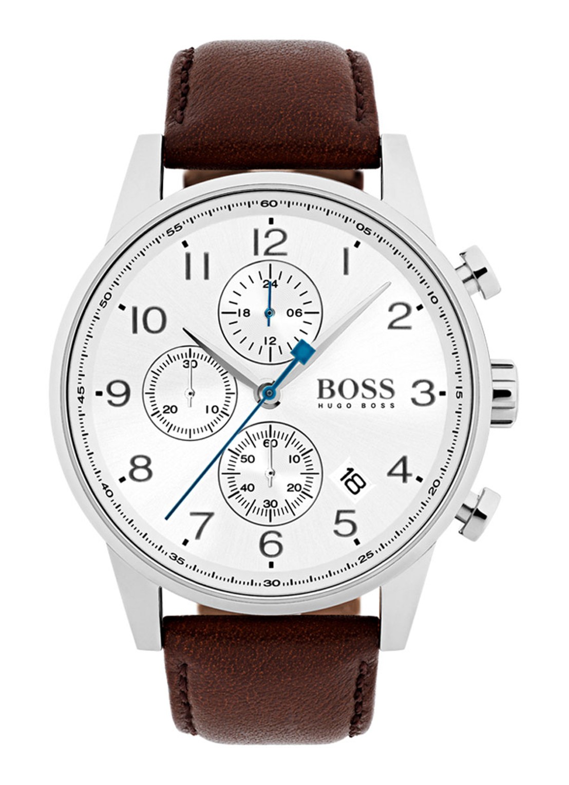 HUGO BOSS Horloge Navigator HB1513495 - voorkant bruin
