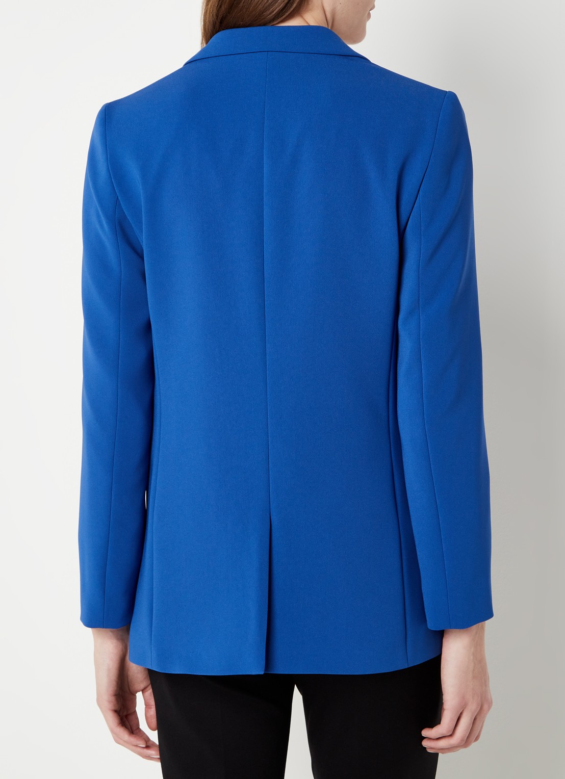 HUGO BOSS Jocalua blazer met klepzakken - achterkant kobaltblauw