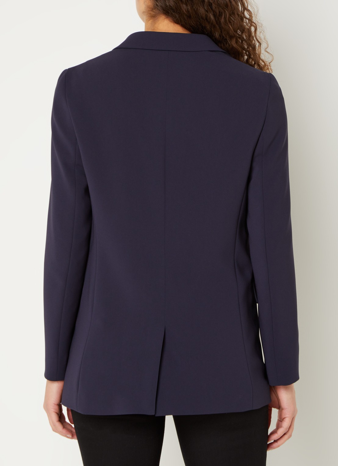 HUGO BOSS Jocalua blazer met klepzakken - achterkant 3 donkerblauw