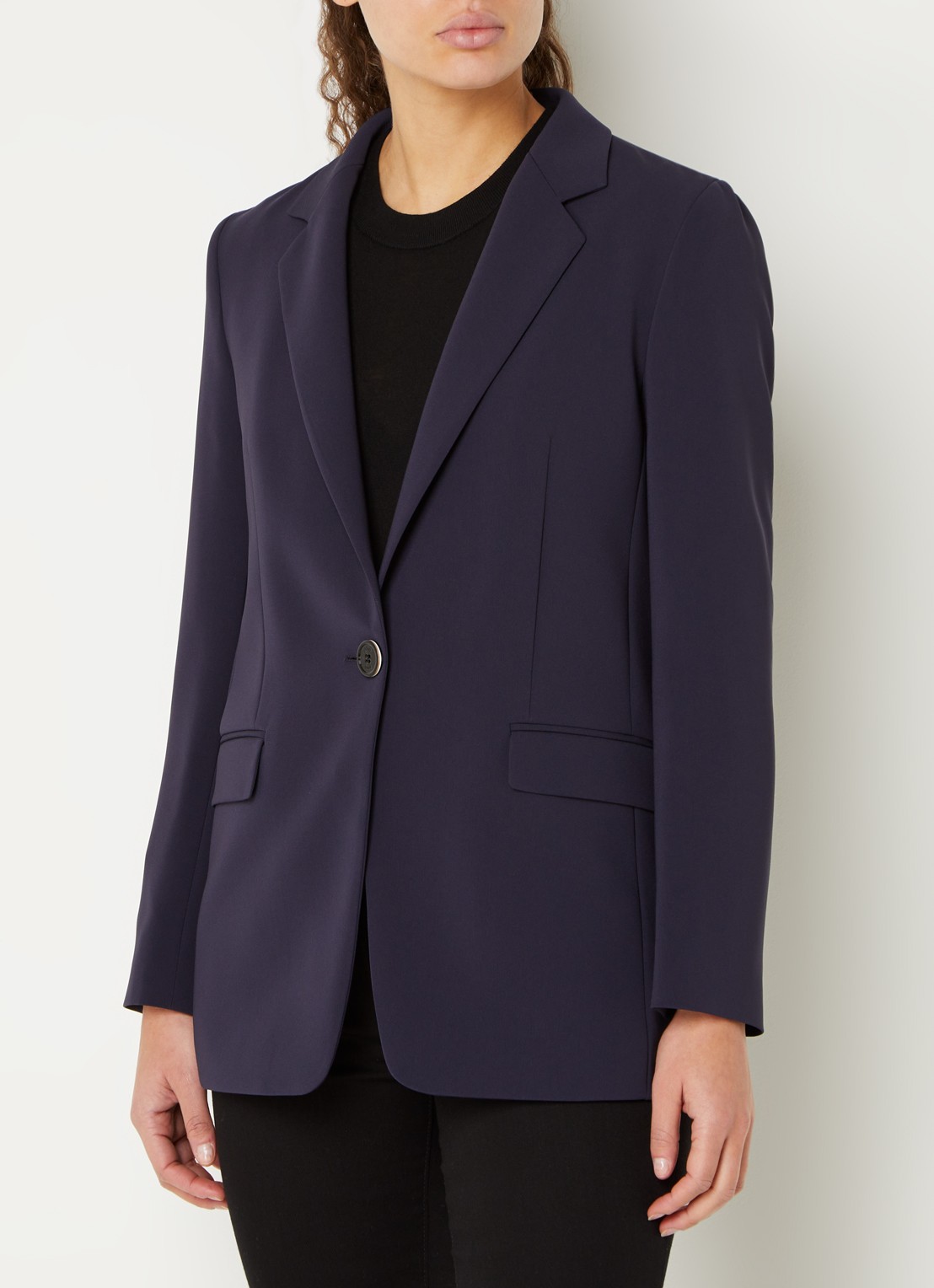 HUGO BOSS Jocalua blazer met klepzakken - detail 4 donkerblauw