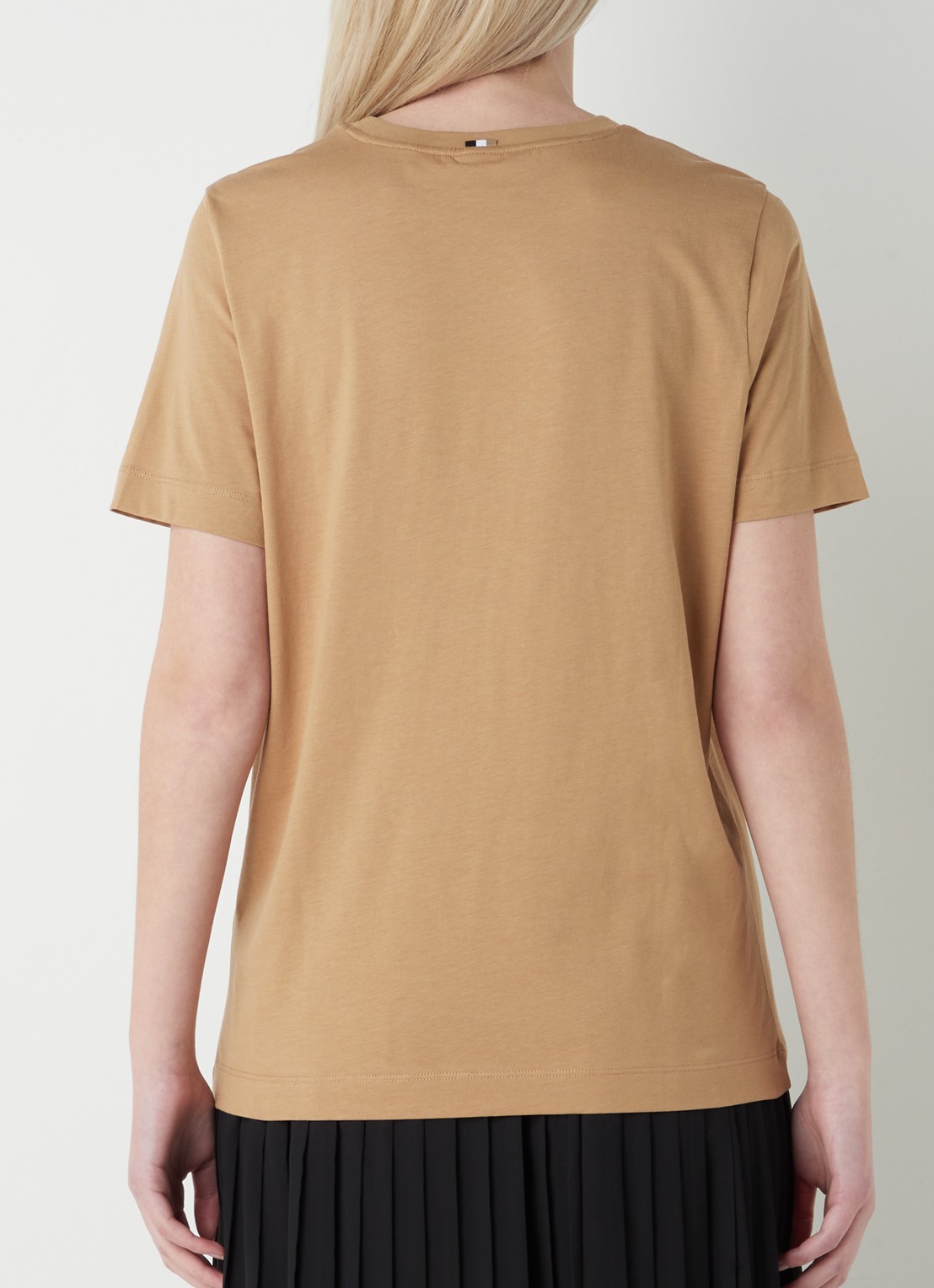 HUGO BOSS nte T-shirt met logoprint - achterkant 4 camel