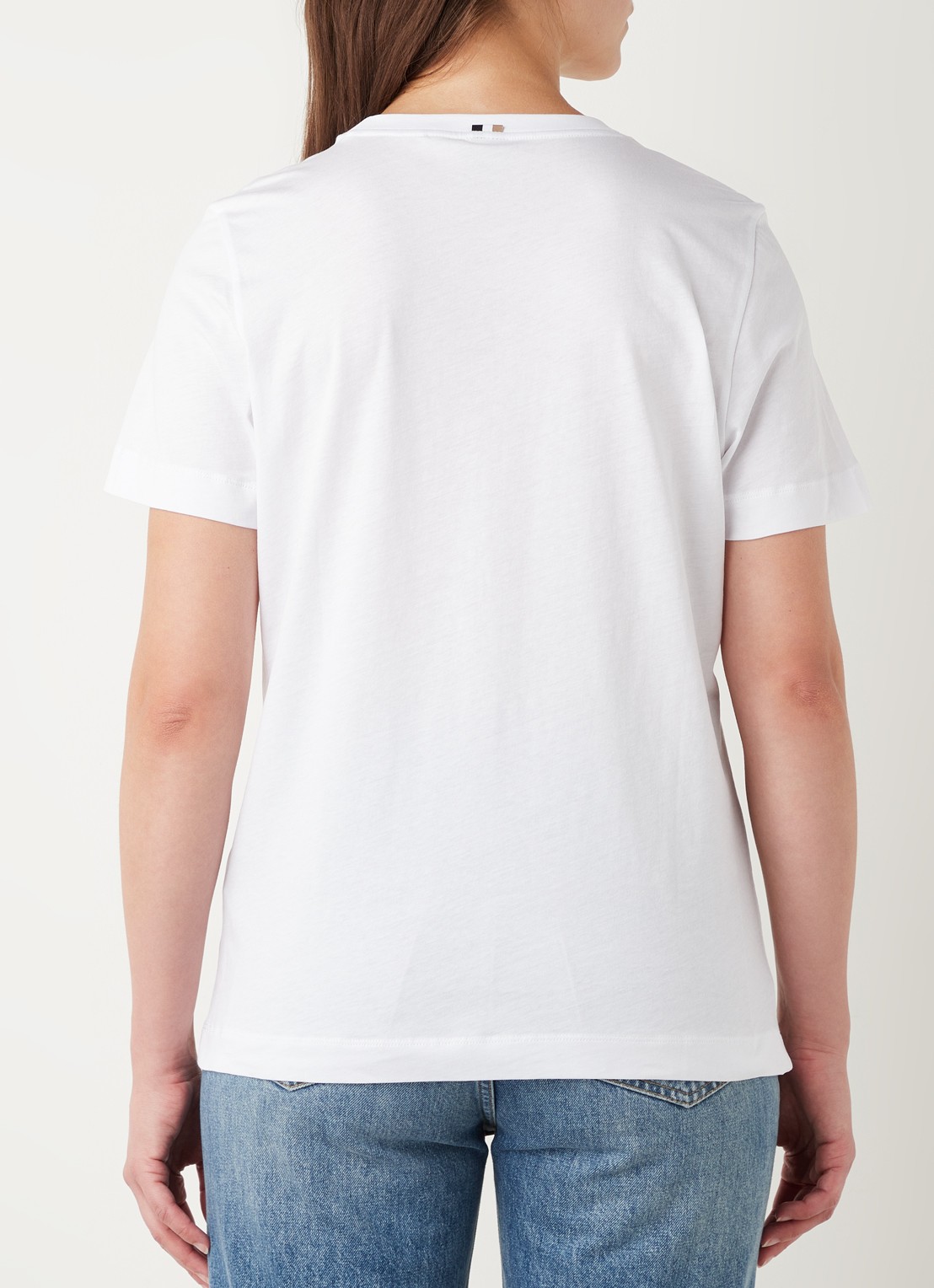 HUGO BOSS nte T-shirt met logoprint - achterkant 5 camel