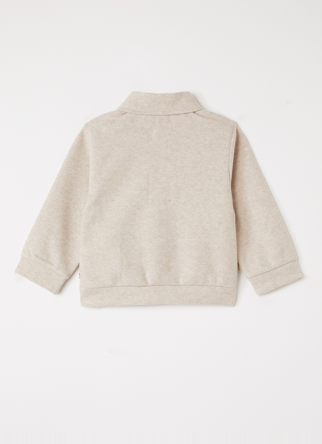HUGO BOSS Overshirt in wolblend - achterkant 3 beige