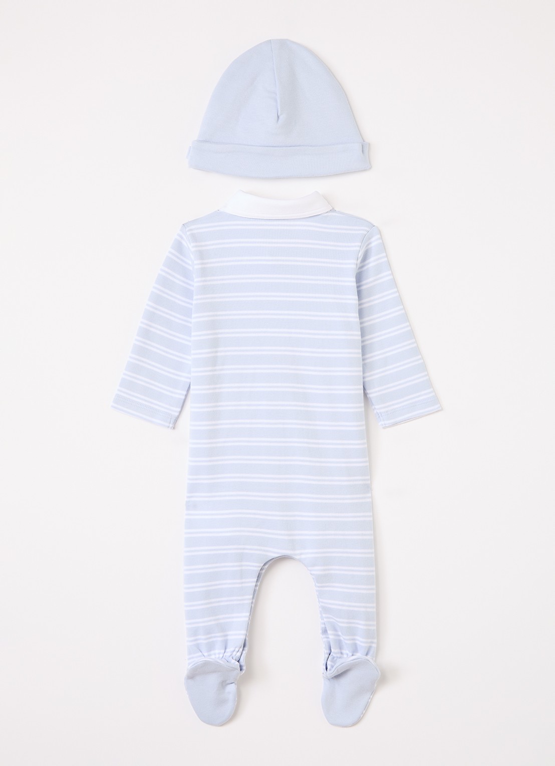 HUGO BOSS Set van babypak met muts 2-delig - voorkant 2 blauw