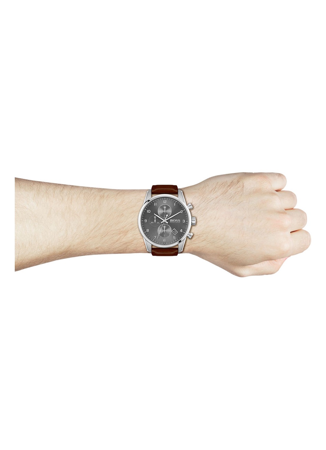 HUGO BOSS Skymaster horloge HB1513787 - detail 5 zilver
